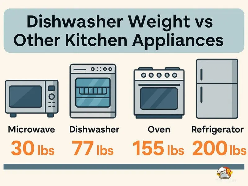 Dishwasher Weight vs Other Kitchen Appliances