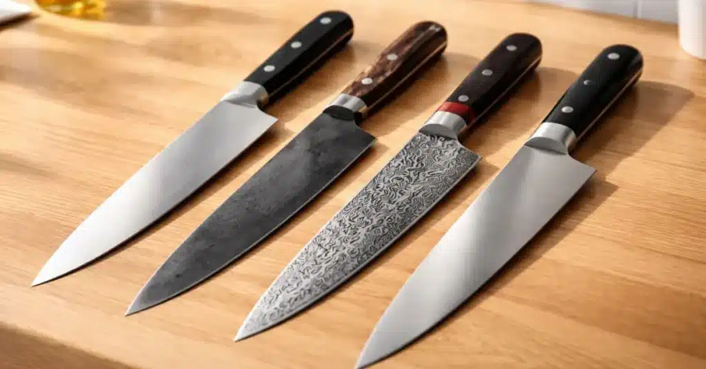types of knife steel