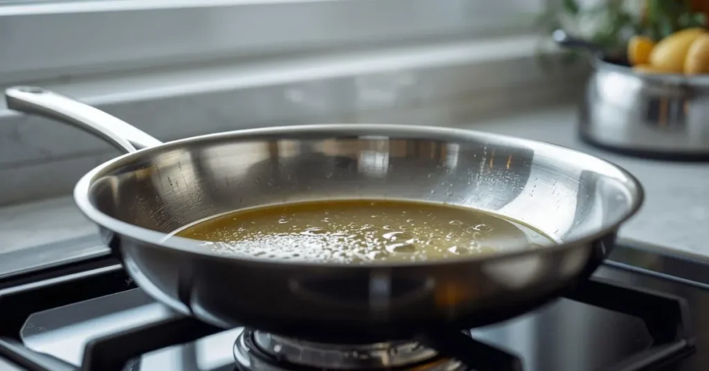 why stainless steel pans stick